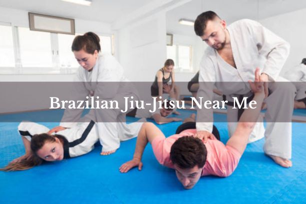 Brazilian Jiu-Jitsu training session in a gym.