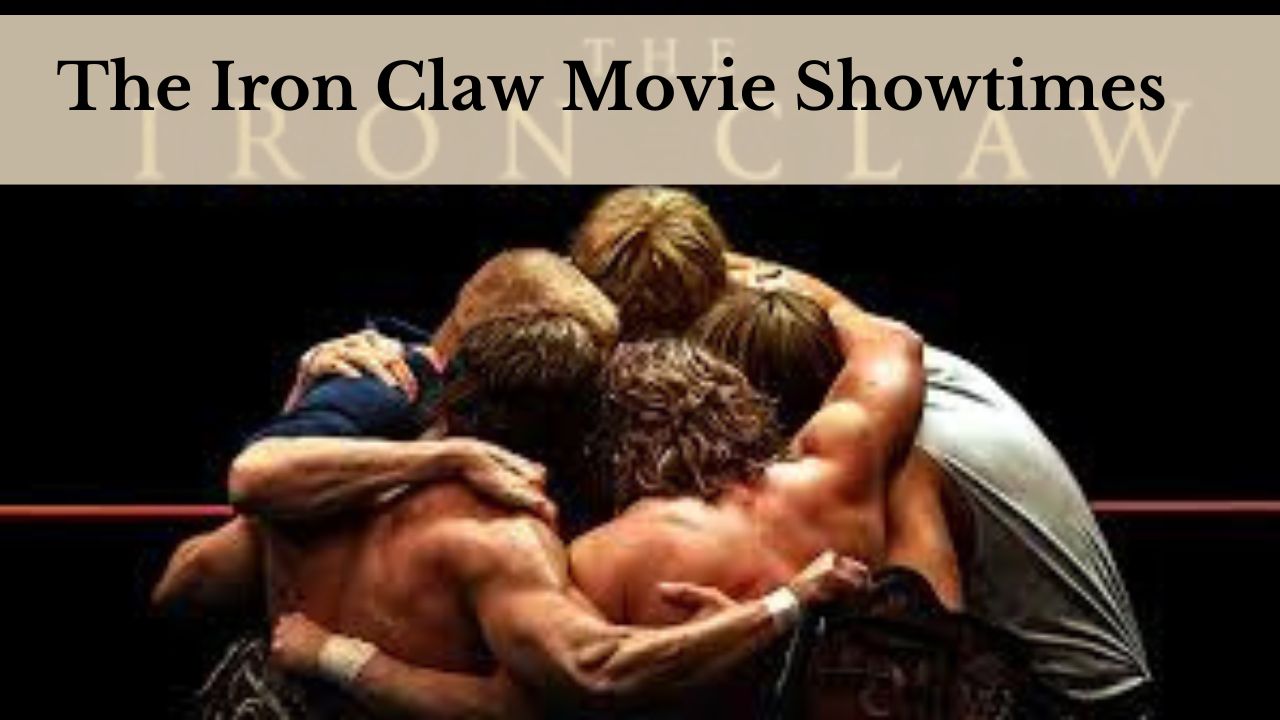 The Iron Claw movie poster featuring key cast members.